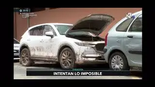 14.10.2025 Vehículos llegados de las lluvias torrenciales