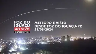 Starlink - reentrada de sat&eacute;lite vista em Foz do Igua&ccedil;u-PR em 21 de agosto de 2024