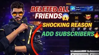 Today I Deleted All My Free Fire Friends 😱 | Friend Delete Kaise Kare 