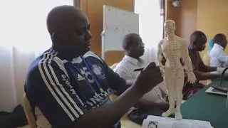 Foreign medical practitioners learn acupuncture in N China