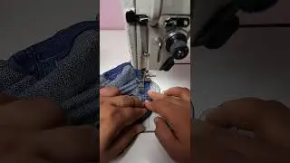 Sewing tips for hemming jeans👖#shorts #shortsfeed #trending