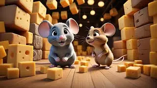 Three Little Mice Tiptoe Through Cheese | Fun Mouse Song for Kids | Learn with Mice and Cheese