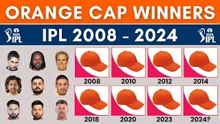 IPL Orange Cap Winners List From 2008 - 2024 | IPL Orange Cap Winners All Seasons of IPL | Most Runs