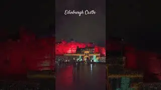 Light night at Edinburgh castle, Scotland #scottish #edinburghcastle #lasershow #nightlight #viral