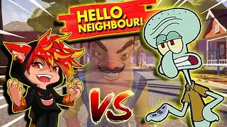 CHIPMUNK vs SPONGEBOB SQUIDWARD | Hello Neighbor Mod