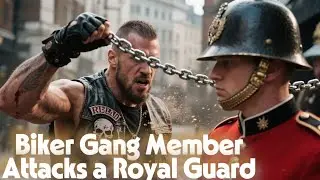 Biker Gang Member Attacks a Royal Guard with a ChainThe Result Is Incredible! | Podcast Storytelling