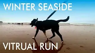Virtual Running - Trail Running Scenery - Virtual Run - Winter Seaside Run