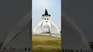 When shahyad Tower Becomes a Spirit&hellip; Happy Halloween 🎃 👻from Tehran!#shortes #earlyhalloween