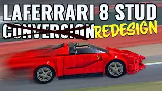 Redesigning the Ferrari LaFerrari LEGO Speed Champions : an 8 stud wide tutorial