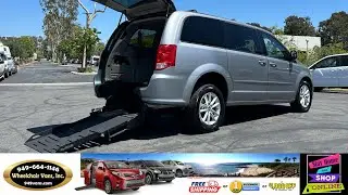 For Sale 2016 Dodge Grand Caravan AMS Vans Manual Fold Out Ramp Rear Loading Wheelchair Van