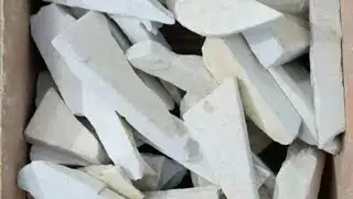 white unshaped bar|| white slate bar