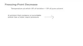 Boiling-Point Increase and Freezing-Point Decrease