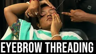 First Time Eyebrow Threading | New Client Experience | Salon Work
