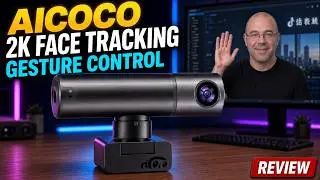 Face Tracking 2K Webcam with Gesture Control! AICOCO Smart Live Streamcam