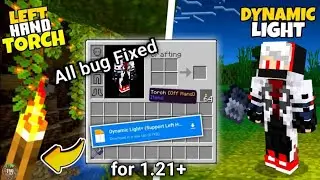 Left hand mod Latest version (Minecraft pe 1.21) | technical Saumya gaming 07