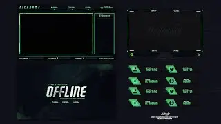 TWITCH STREAM OVERLAY TEMPLATE 2018 #6