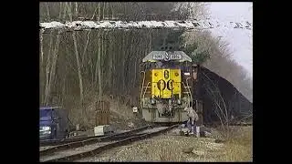 Ohio Central Glouster Coal Train Chase Spring 2001