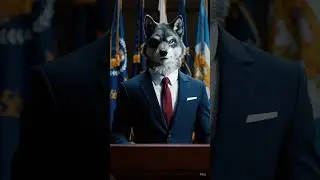 &ldquo;Leading with voice and vision. 🐺🎤&rdquo; #animalshorts #funny #funnyshorts