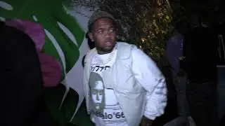 DJ Mustard arriving to his birthday party at The Highlight Room