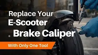 E-Scooter Brake Caliper Replacement |one tool needed| #e-scooter