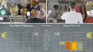 Comparatif iVario Pro 2-S VS fourneau conventionnel 6 feux gaz | RATIONAL