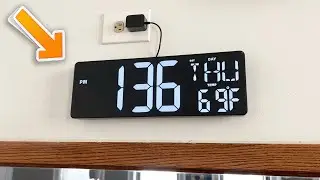 XREXS Large Digital Wall Clock - User Review