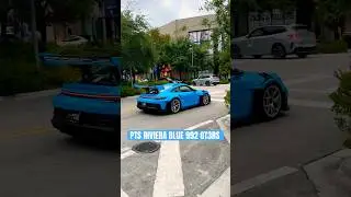 Paint to sample Riviera Blue Porsche 992 GT3 RS in Miami #992 #gt3 #gt3rs #911gt3rs #porsche #911