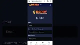 How to Register on Berry Crypto Trading Platform.