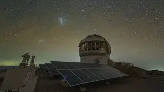 Magellanic Clouds over Gemini South