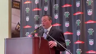 WATCH NOW: Jason Kersner give first remarks as Musketeers coach