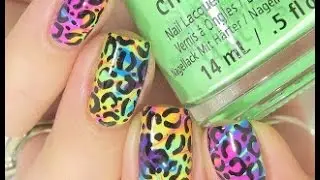 Rainbow Marble & Leopard Tutorial: Mani Swap with Opal Hazlett