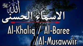 Names of Allaah : Al-Khaliq / Al-Baree / Al-Musawwir