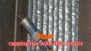 Capping method so that the results are thin, not thick #welding #tips #capping #fcaw