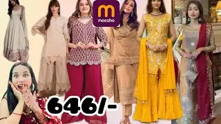 ₹646 Meesho Wedding Suit Set Haul 😍 | Budget Wedding Wear Worth It or Not? | Honest Review