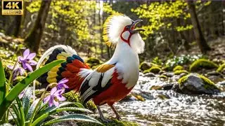 🕊️ Rainforest Symphony: 100 Exotic Birds Singing in Deep Nature | 4K Visuals