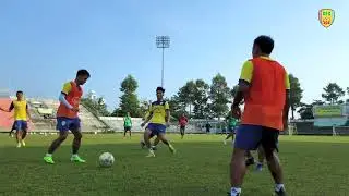 Training DongThap FC | C&aacute;c cầu thủ đang t&iacute;ch cực tập luyện chuẩn bị cho m&ugrave;a giải mới 2020.