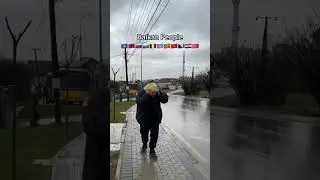 Normal People vs. Balkan People  ☔ 😂 #balkan #people #rain