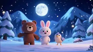 숲속 동물들의 겨울 기차 여행 🚂❄️ | A Cozy Winter Train Ride with Forest Animals ❄️🚂 | Night Ambienc