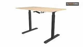 Manual Crank height Adjustable Sit-Stand Desk Frame - PrimeCables&reg;