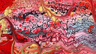 #70 DOUBLE SWIPE TECHNIQUE to create AMAZING CELLS. Tutorial. Acrylic Fluid Art.