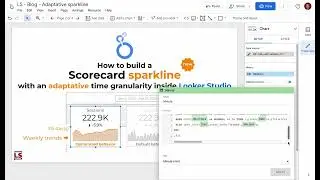 Scorecard sparkline with adaptative time granularity inside Looker Studio - Configuration review