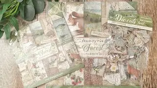 Looking Through - Stamperia Forest Paper Pad & Die Cuts - Junk Journal