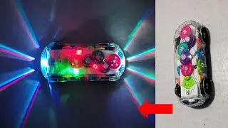 Unboxing of Transparent Gear Racing Car Dazzle Projection Light and Music Toy - Fun Toy tv