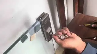 Toughned glass door lock installation by i like working /how to install glass door