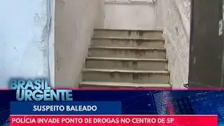 Suspeito baleado: pol&iacute;cia invade ponto de drogas no centro de SP | Brasil Urgente