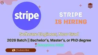 Stripe Hiring Software Engineer (New Grad 2026) | ₹36&ndash;45 LPA | Bangalore | Freshers Job skill layer