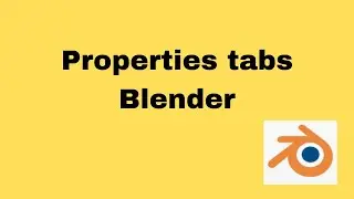 Properties tabs Blender