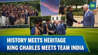 Royal Reception: Britain's King Charles Hosts Indian Cricket Team At Clarence House