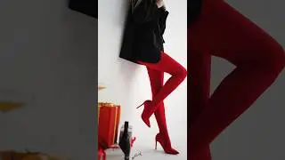 Do you like this red tights trend? #fashion #стиль #streetstyle #style #мода #dress #clothes