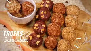 TRUFAS O BOLITAS ENERGÉTICAS DE COCO🥥| Receta fácil y saludables😋| Nutripostres🧡 VEG
